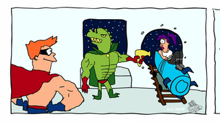 Illustration for article titled On Futurama, an evil alien overlord just wants someone to boss him around